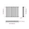 Sloane - Anthracite Horizontal Double Flat-Panel Designer Radiator - 25" x 32.75"