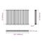 Sloane - Anthracite Horizontal Double Flat-Panel Designer Radiator - 25" x 39.25"