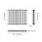 Sloane - White Horizontal Double Flat-Panel Designer Radiator - 25" x 32.75"