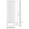 Revive Plus - Anthracite Vertical Double-Panel Designer Radiator - 78.75" x 18.5"