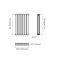 Sloane - White Horizontal Double Flat-Panel Designer Radiator - 25" x 16.5"