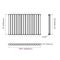 Sloane - Anthracite Horizontal Single Flat-Panel Designer Radiator - 25" x 39.25"