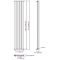 Edifice - Anthracite Vertical Single-Panel Designer Radiator - 70" x 11"