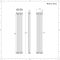 Regent - Anthracite Vertical 3-Column Traditional Cast-Iron Style Radiator - 70.75" x 11.5"