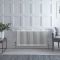 Regent - White Horizontal 4-Column Traditional Cast-Iron Style Radiator - 23.5" x 46.75"
