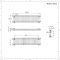 Regent - White Horizontal 2-Column Traditional Cast-Iron Style Radiator - 11.75" x 46.75"