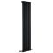 Revive - Black Vertical Single-Panel Designer Radiator - 63" x 14"