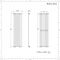 Revive - Black Vertical Single-Panel Designer Radiator - 63" x 18.5"