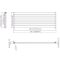 Revive - White Horizontal Single-Panel Designer Radiator - 18.5" x 70"