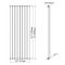 Revive - White Horizontal Single-Panel Designer Radiator - 18.5" x 63"