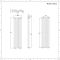 Revive - White Vertical Double-Panel Designer Radiator - 70" x 18.5"