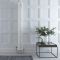 Regent - White Vertical 3-Column Traditional Cast-Iron Style Radiator - 70.75" x 7.75"