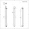 Regent - White Vertical 3-Column Traditional Cast-Iron Style Radiator - 70.75" x 7.75"