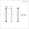 Regent - White Vertical 2-Column Traditional Cast-Iron Style Radiator - 59" x 7.75"
