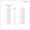 Revive - White Vertical Double-Panel Designer Radiator - 63" x 18.5"