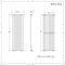 Revive - White Vertical Single-Panel Designer Radiator - 63" x 23.25"