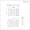 Revive - Anthracite Horizontal Double-Panel Designer Radiator - 25" x 39.25"
