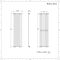 Revive - Black Vertical Single-Panel Designer Radiator - 70" x 18.5"