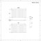 Revive - Black Horizontal Single-Panel Designer Radiator - 25" x 46.5"