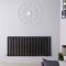 Revive - Black Horizontal Single-Panel Designer Radiator - 25" x 55.75"