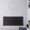 Revive - Black Horizontal Double-Panel Designer Radiator - 25" x 55.75"