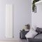 Savy - White Vertical Single-Panel Designer Radiator - 70" x 14"