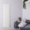 Savy - White Vertical Single-Panel Designer Radiator - 70" x 18.5"