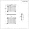 Regent - White Horizontal 3-Column Traditional Cast-Iron Style Radiator - 23.5" x 39.75"