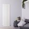 Edifice - White Vertical Single-Panel Designer Radiator - 70" x 22"