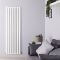 Edifice - White Vertical Double-Panel Designer Radiator - 70" x 22"