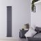 Edifice - Anthracite Vertical Single-Panel Designer Radiator - 70" x 11"