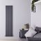Edifice - Anthracite Vertical Single-Panel Designer Radiator - 70" x 16.5"