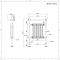 Marquis Electric - Anthracite Traditional Plug-In Heated Towel Warmer with Drying Rail - 36.75" x 24.5"