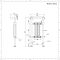 Marquis Electric - Anthracite Traditional Plug-In Heated Towel Warmer with Drying Rail - 36.75" x 17.75"