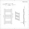Eco Electric - Chrome Curved Plug-In Heated Towel Warmer - 31.5" x 15.75"