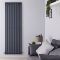 Revive Air - Anthracite Aluminum Vertical Double-Panel Designer Radiator - 70.75" x 23.25"