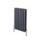 Revive Air - Anthracite Aluminum Horizontal Double-Panel Designer Radiator - 23.5" x 16.25"