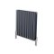 Revive Air - Anthracite Aluminum Horizontal Double-Panel Designer Radiator - 23.5" x 23.25"