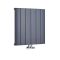 Aurora - Anthracite Aluminum Horizontal Designer Radiator - 23.5" x 22.25"
