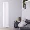 Aurora - White Aluminum Vertical Designer Radiator - 63" x 18.5"