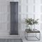 Regent - Anthracite Vertical 3-Column Traditional Cast-Iron Style Radiator - 70.75" x 18.5"