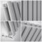 Revive - Light Gray Horizontal Double-Panel Designer Radiator - 25" x 55.75"