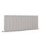 Revive - Light Gray Horizontal Double-Panel Designer Radiator - 25" x 64.75"
