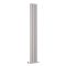 Revive - Light Gray Vertical Double-Panel Designer Radiator - 70" x 9.25"