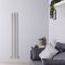 Revive - Light Gray Vertical Double-Panel Designer Radiator - 70" x 9.25"