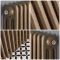Regent - Metallic Bronze Vertical 3-Column Traditional Cast-Iron Style Radiator - All Sizes