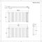 Revive - White Horizontal Double-Panel Designer Radiator - 25" x 55.75"