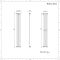 Revive - White Vertical Single-Panel Designer Radiator - 70" x 9.25"