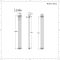 Regent - White Vertical 2-Column Traditional Cast-Iron Style Radiator - 70.75" x 7.75"