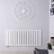 Revive Caldae - White Horizontal Double-Panel Designer Radiator - 25" x 55.75"